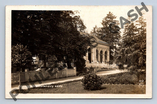 Pohlednice Olomouc Smetanovy sady 1930 (M546)