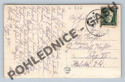 Pohlednice Olomouc Smetanovy sady 1930 (M546)