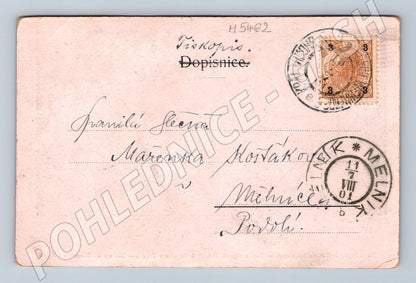 Pohlednice IV slet Praha 1901 originál prošlá (M5462)