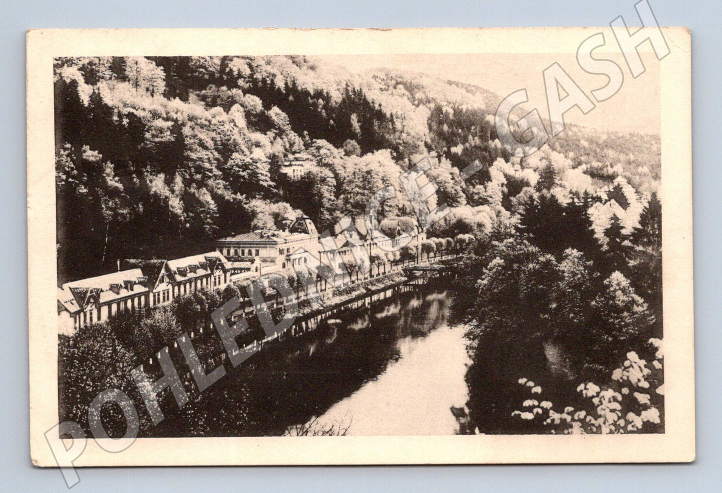 Postcard Kysibl Spa Kyselka near Karlovy Vary (M5463)