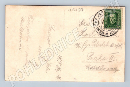 Postcard Karlovy Vary City Park historical (M5467)