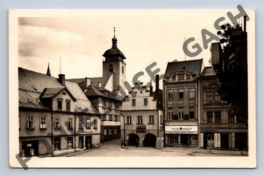 Pohlednice Česká Kamenice historické náměstí (M547)