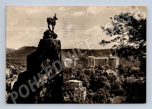 Pohlednice Karlovy Vary Jelení skok a Imperial (M5471)