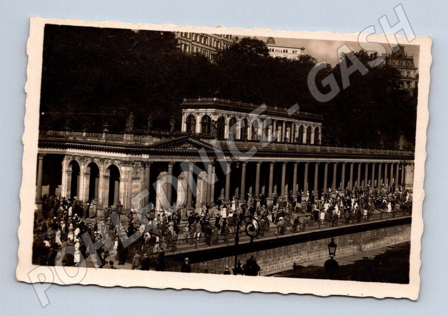 Postcard Karlovy Vary Mill Colonnade 1943 (M5475)