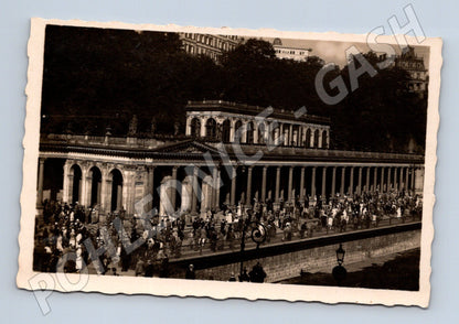 Postcard Karlovy Vary Mill Colonnade 1943 (M5475)