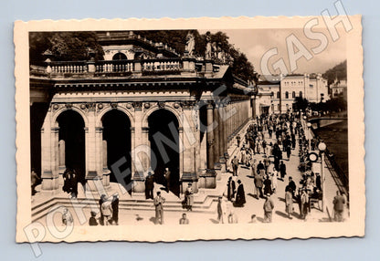 Pohlednice Karlovy Vary Mlýnská kolonáda Masaryk (M5479)