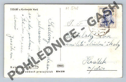 Pohlednice Doubí u Karlových Varů vilka (M548)