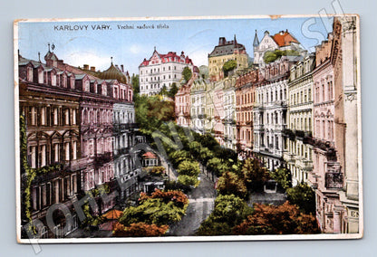 Postcard Karlovy Vary Sadová třída 1931 (M5480)