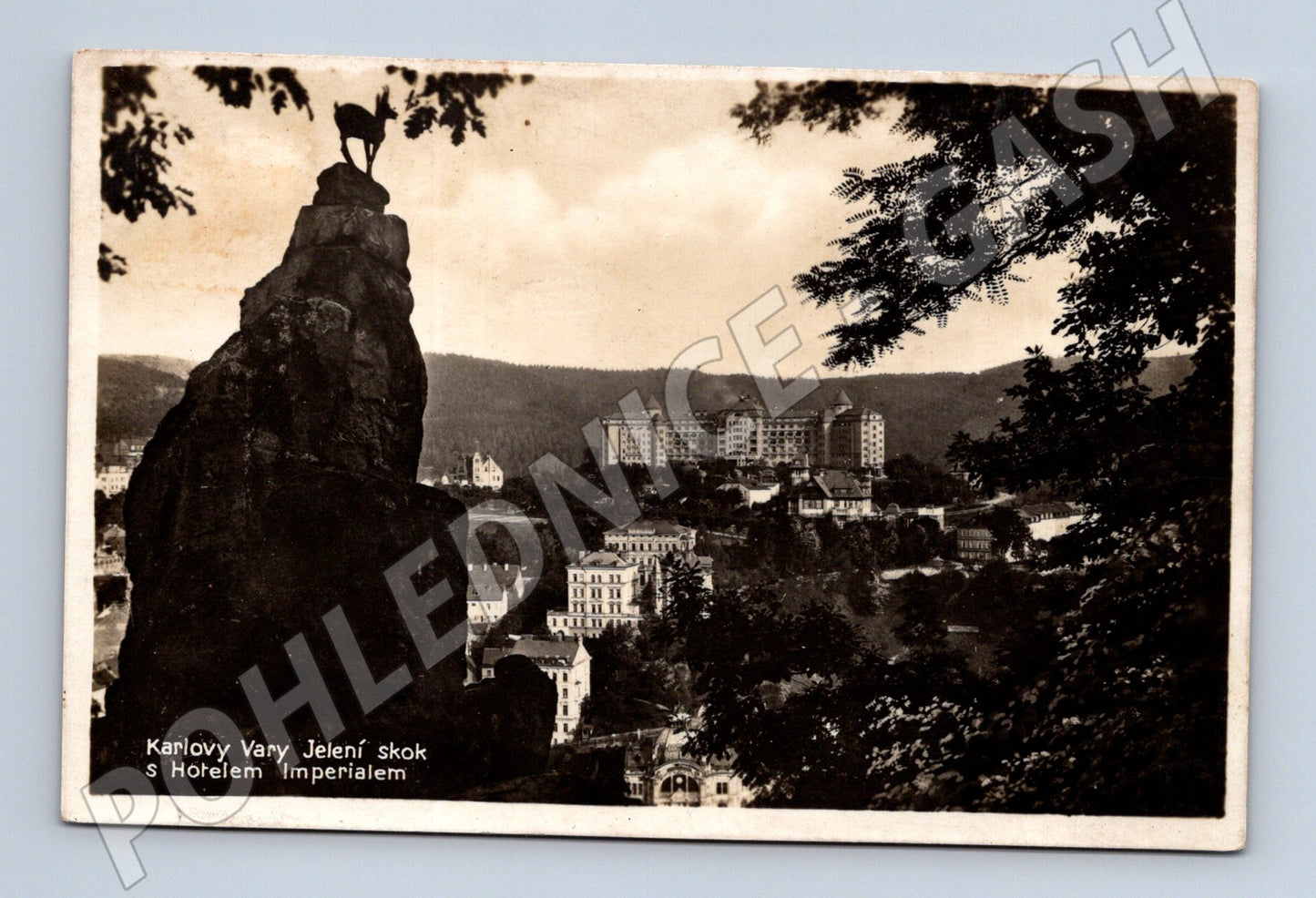 Pohlednice Karlovy Vary Jelení skok Hotel Imperial (M5483)