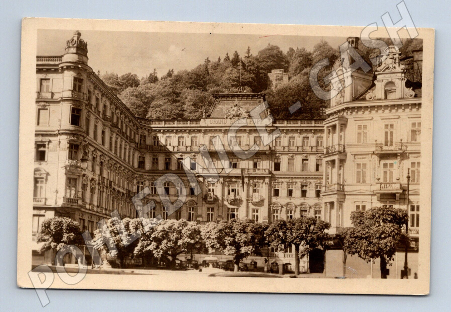 Postcard Karlovy Vary Grandhotel Pupp historical (M5484)