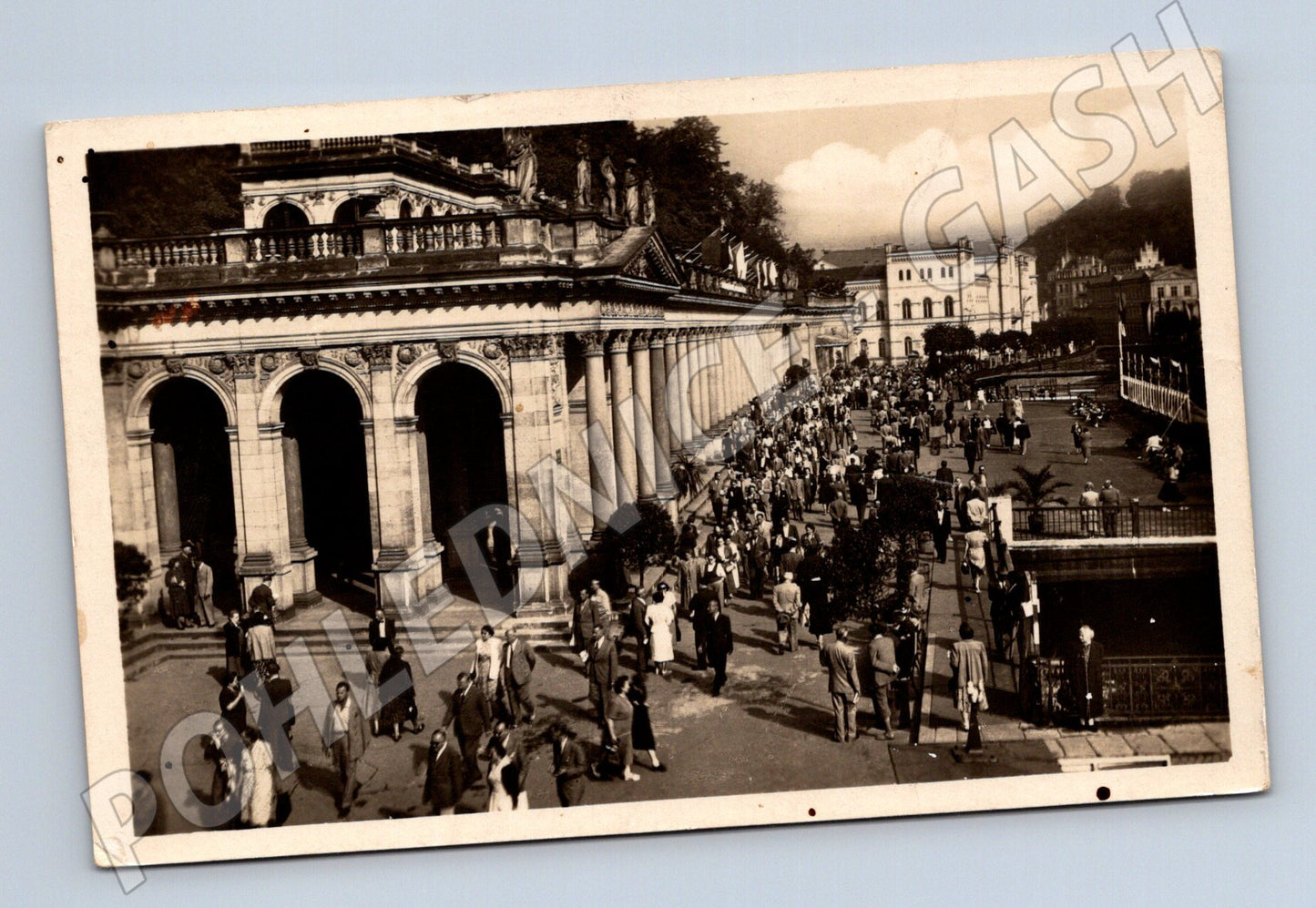 Postcard Karlovy Vary Historical Colonnade (M5492)