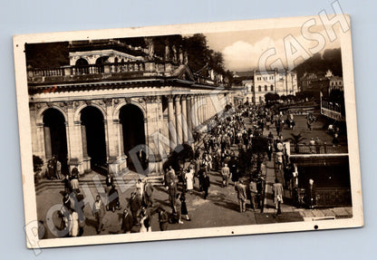 Postcard Karlovy Vary Historical Colonnade (M5492)