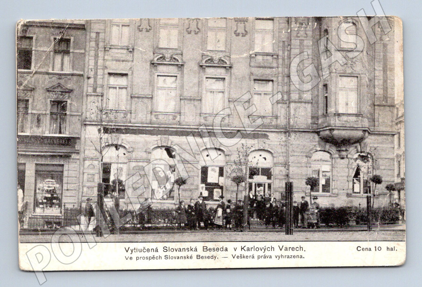 Pohlednice Karlovy Vary Slovanská Beseda historická (M5495)