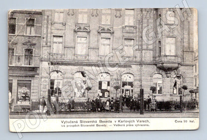 Pohlednice Karlovy Vary Slovanská Beseda historická (M5495)