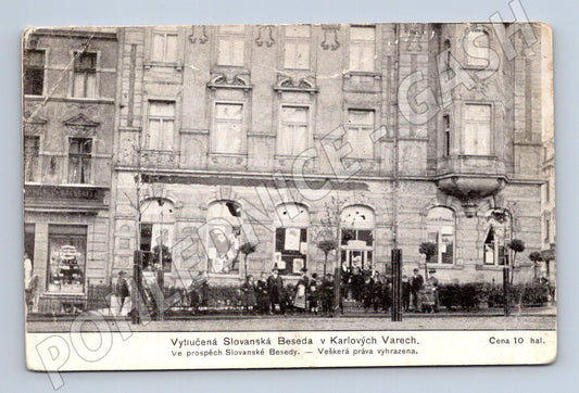 Pohlednice Karlovy Vary Slovanská Beseda historická (M5495)