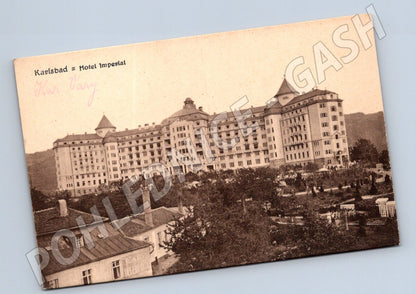 Pohlednice Karlovy Vary Hotel Imperial historická (M5496)