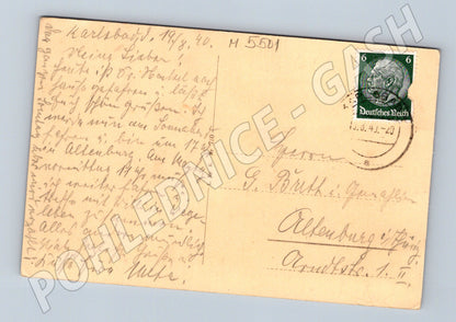 Postcard Karlovy Vary Hotel Imperial 1941 (M5501)