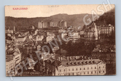 Karlovy Vary historical postcard before 1950 (M5502)