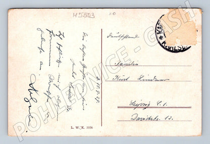 Pohlednice Karlovy Vary Mlýnská kolonáda 1929 (M5503)