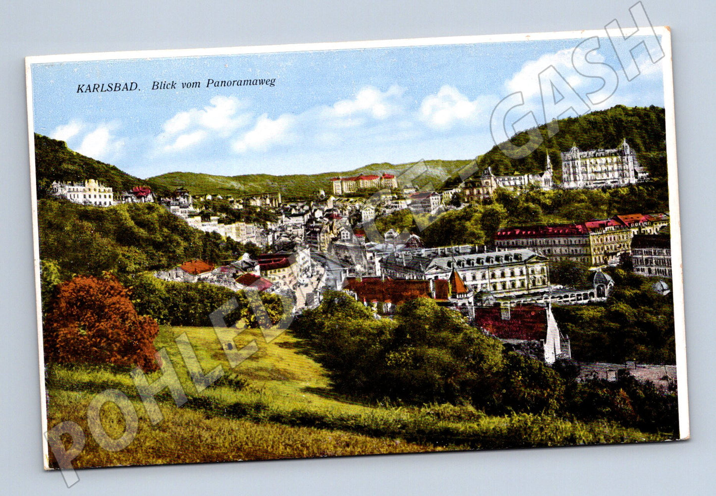 Pohlednice Karlovy Vary Panoramaveg barevná (M5506)