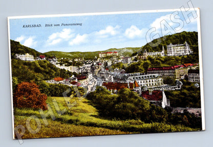 Pohlednice Karlovy Vary Panoramaveg barevná (M5506)