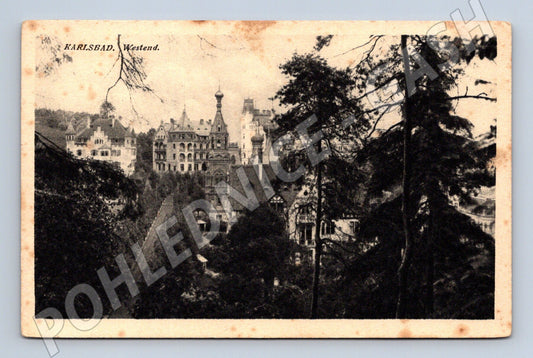 Pohlednice Karlovy Vary Westend historická (M5507)