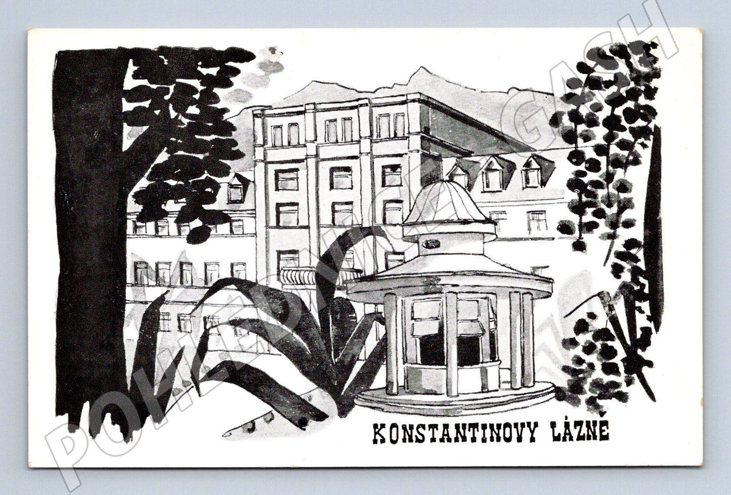 Postcard Konstantinovy ​​Lázně historical (M5509)
