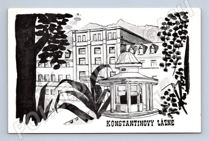 Postcard Konstantinovy ​​Lázně historical (M5509)