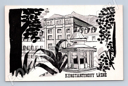 Postcard Konstantinovy ​​Lázně historical Czech Republic (M5512)