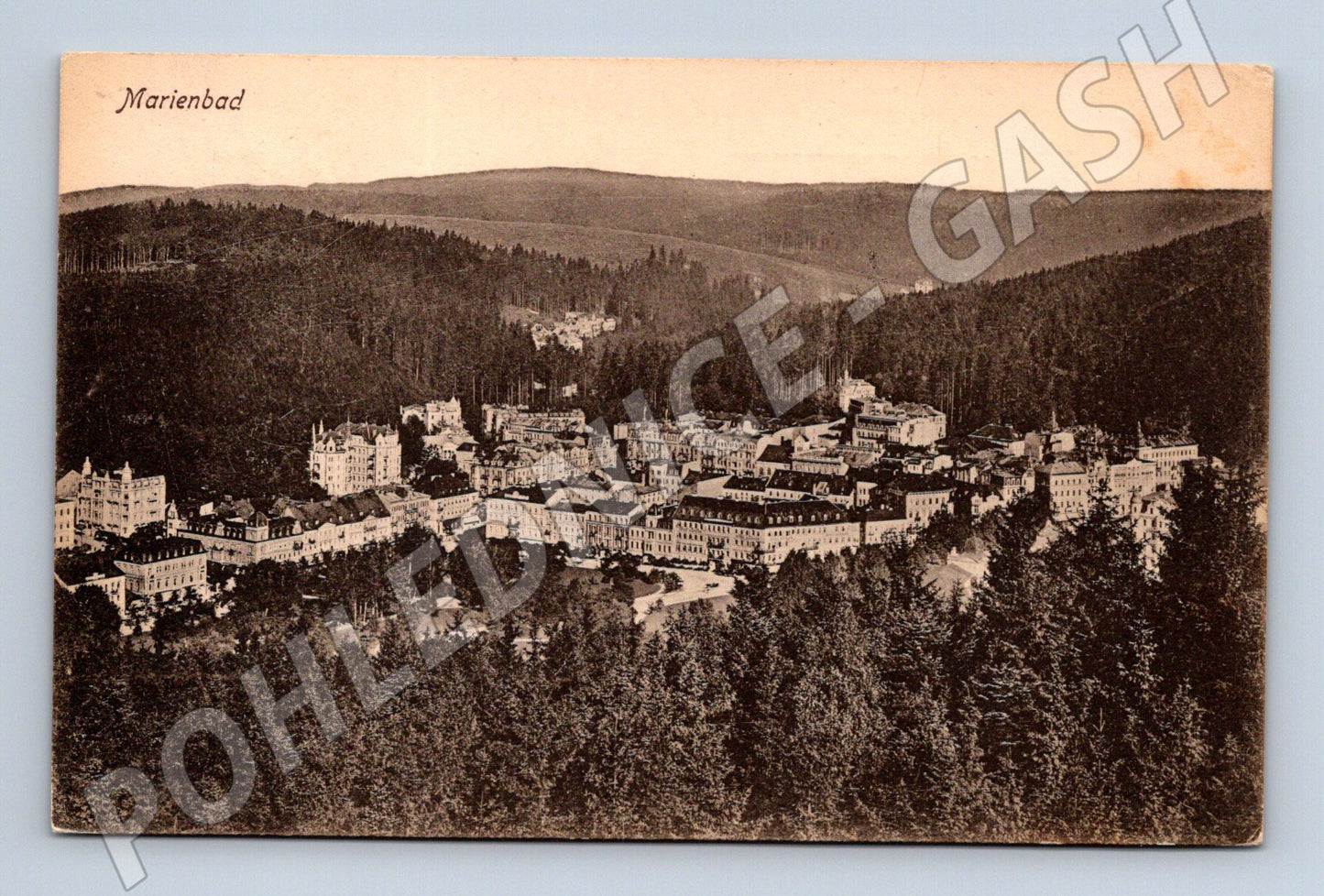 Pohlednice Mariánské Lázně 1920 historická (M5514)