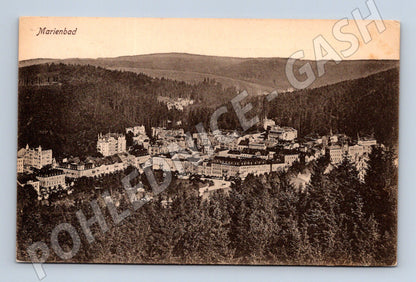 Pohlednice Mariánské Lázně 1920 historická (M5514)