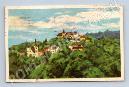 Postcard Marianske Lazne Hotel Monty 1957 painted (M5515)