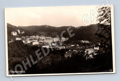 Pohlednice Marienbad panorama města historická (M5516)
