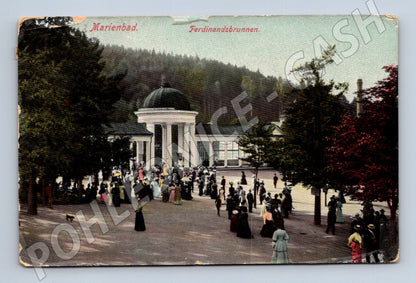 Pohlednice Mariánské Lázně Ferdinandův pramen kolorovaná (M5521)