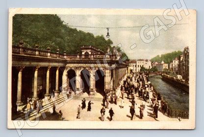 Pohlednice Karlovy Vary Mlýnská kolonáda stará (M5533)