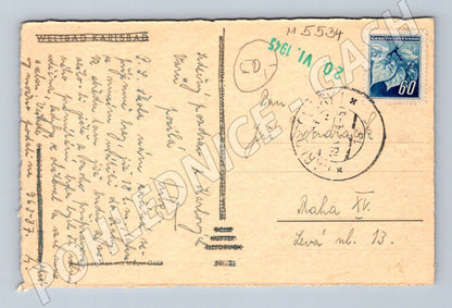 Postcard Karlovy Vary historical 1935 (M5534)