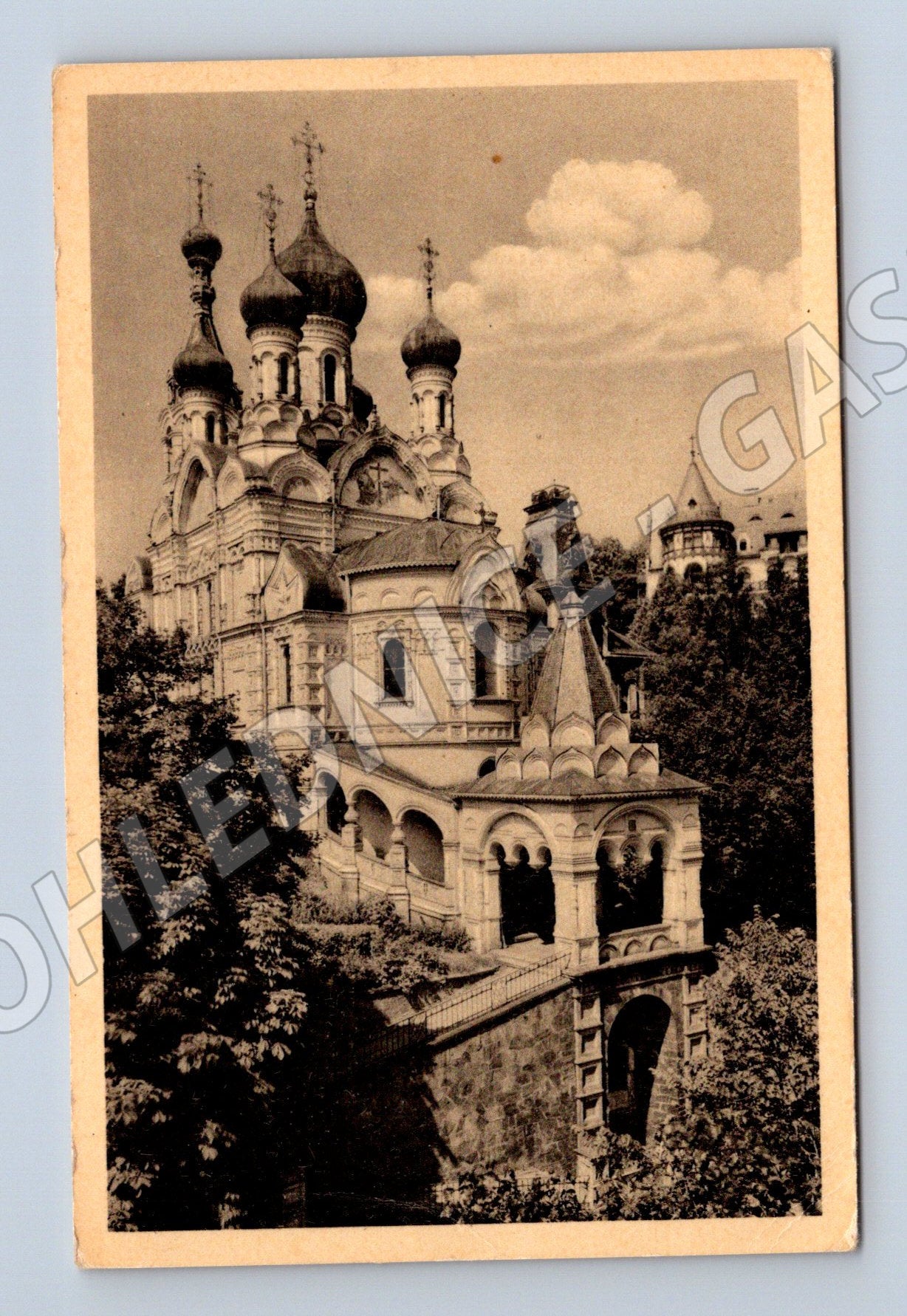 Postcard Karlovy Vary Orthodox Church Sadová třída (M5535)