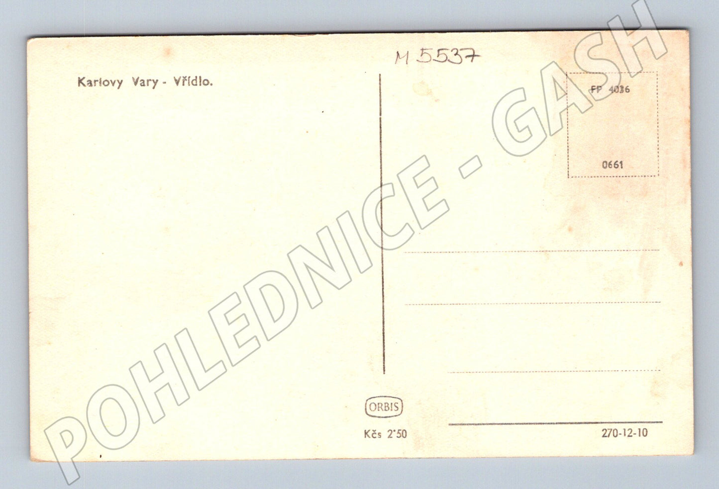 Postcard Karlovy Vary Hot Spring historical (M5537)