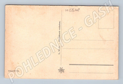 Postcard Karlsbad Waldandacht historical Czech Republic (M5548)