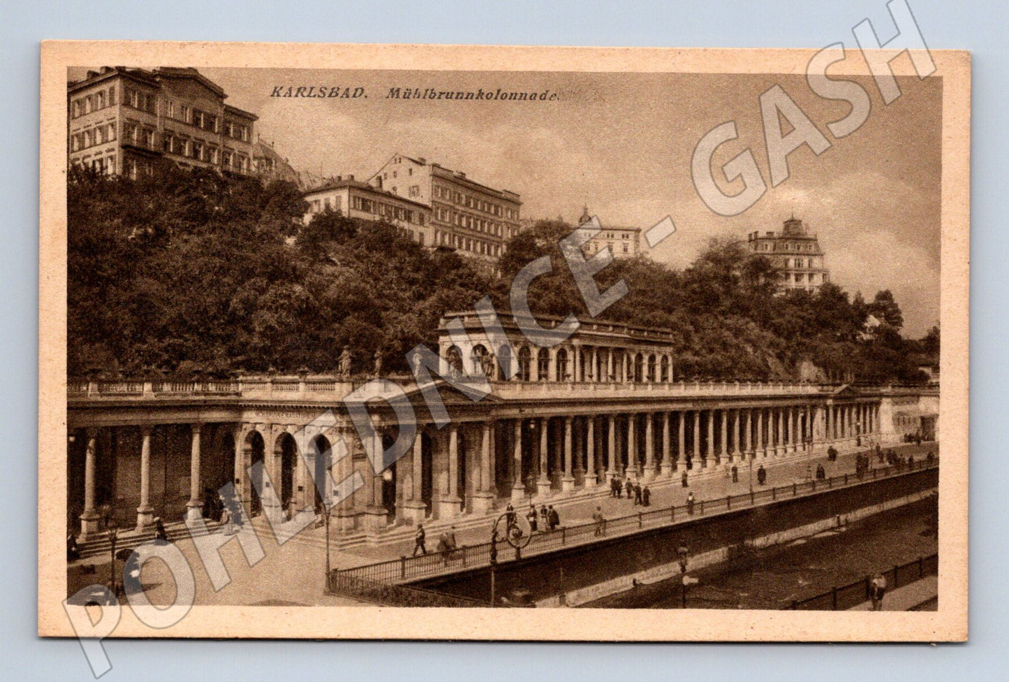 Postcard Karlovy Vary Mill Colonnade Historical (M5550)