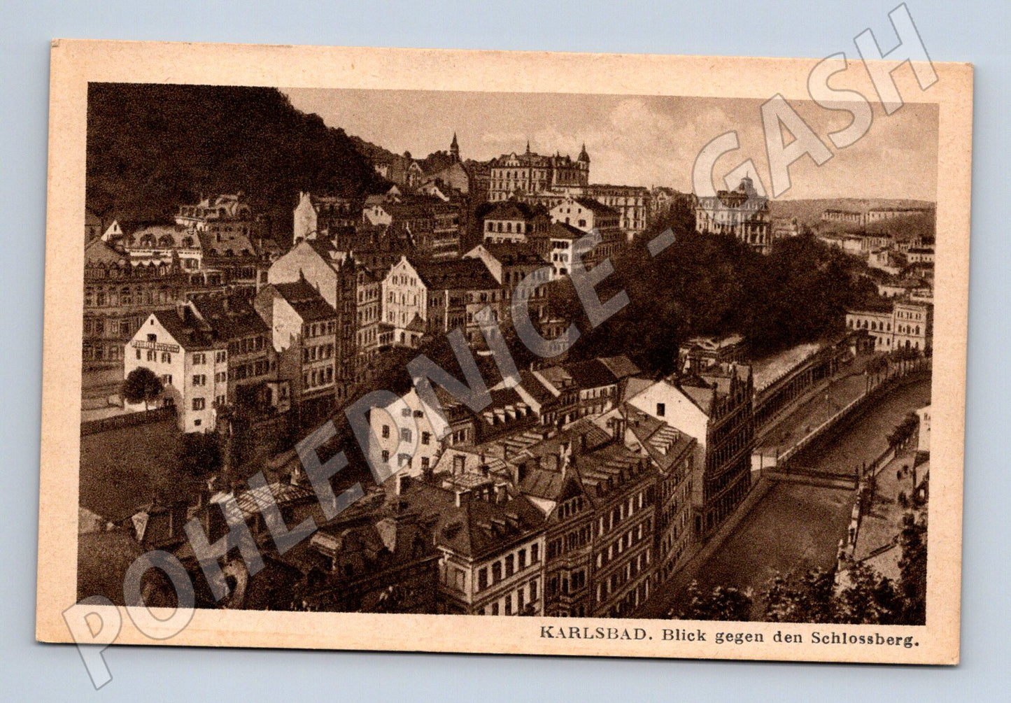 Postcard Karlovy Vary Schlossberg old (M5555)