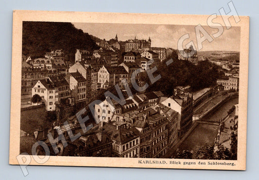 Pohlednice Karlovy Vary Schlossberg stará (M5555)