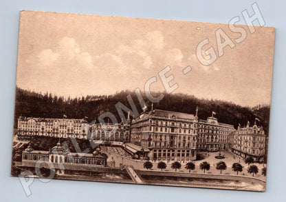 Postcard Karlovy Vary Grandhotel Pupp historical (M5556)