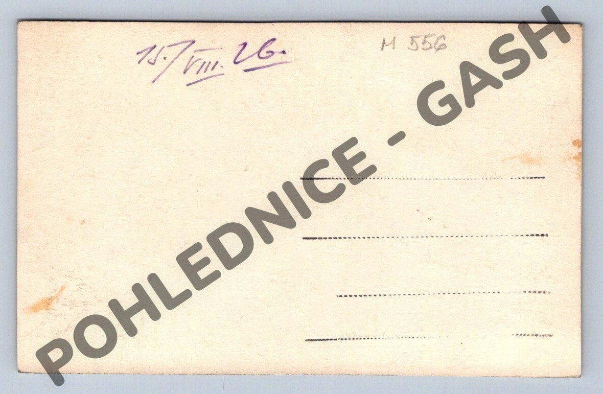 Pohlednice hrad Točník letecký pohled 1928 (M556)