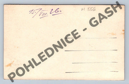 Pohlednice hrad Točník letecký pohled 1928 (M556)