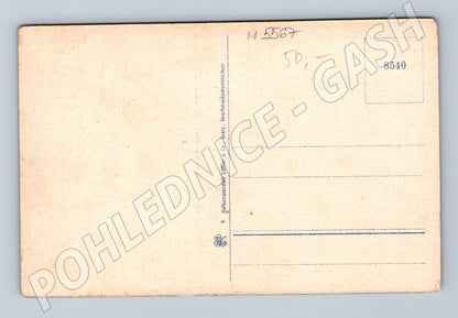 Postcard Café Rübezahl Marienbad historical (M5567)