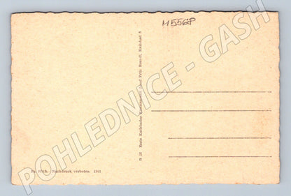 Postcard Marianske Lazne Goethe Monument (M5568)