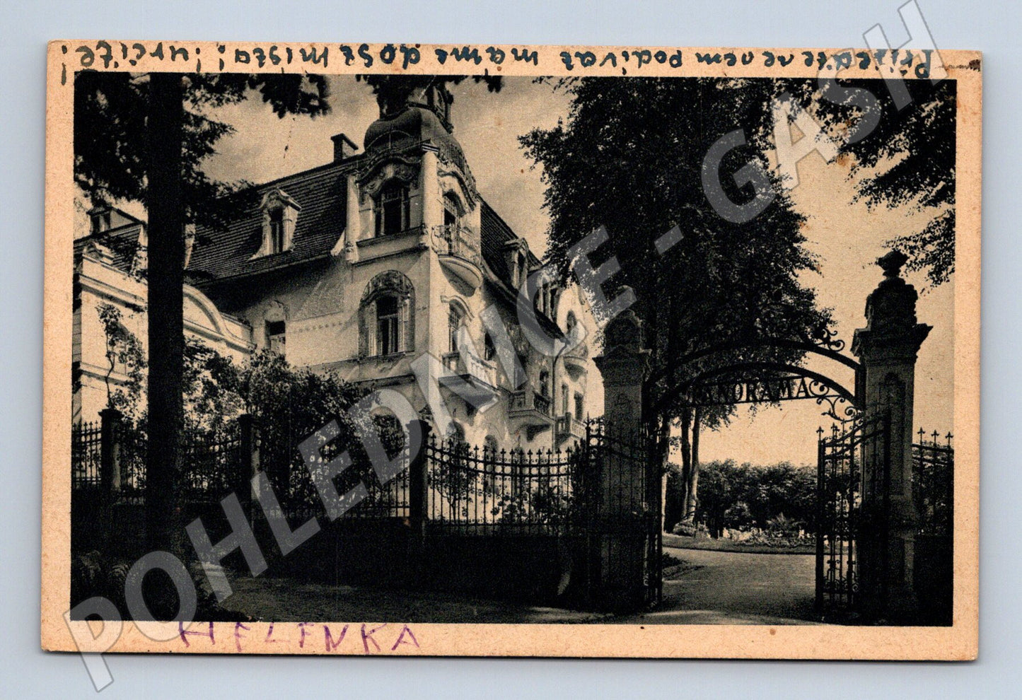 Pohlednice Mariánské Lázně vila Panorama stará (M5569)