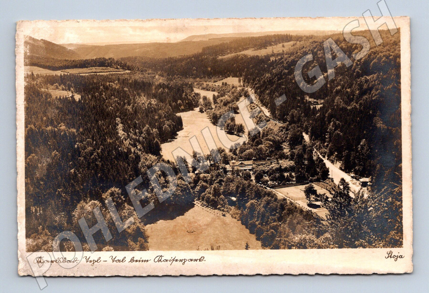 Postcard Karlovy Vary Weltbad historical (M5574)