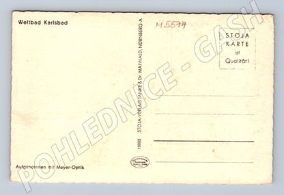 Postcard Karlovy Vary Weltbad historical (M5574)